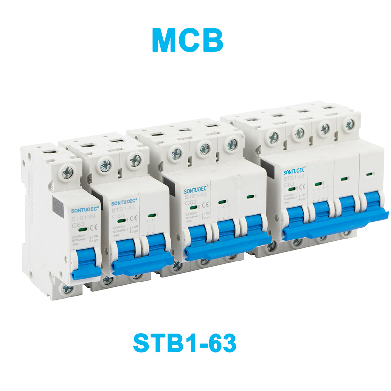 Strwythur C65 cystadleuol STB1-63 Cyfres Cylchdaith Miniatur MCB