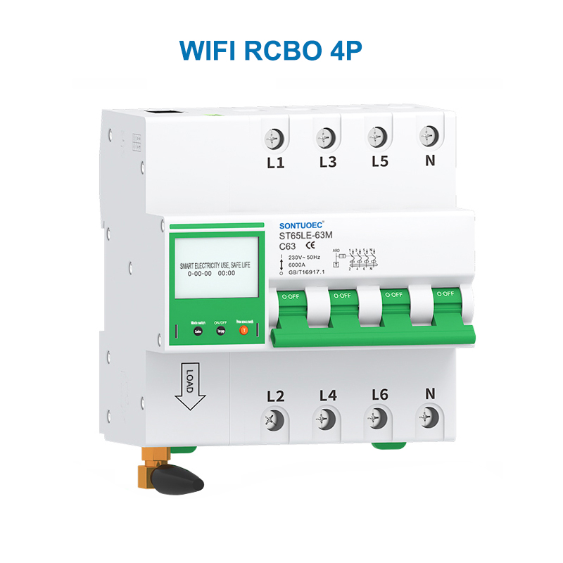 IoT Torri Cylchdaith Deallus WiFi MCB RCBO